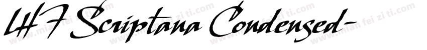 LHF Scriptana Condensed字体转换